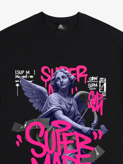 Street Lucky Angel graphic design T-shirt 