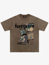 THE SUPERMADE Retro nostalgia Artistic Graphic Print T-Shirt with Collage Design 