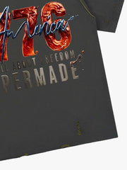 Liquid Metal Graphic Washed T-Shirt 