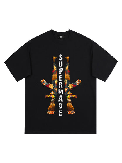 Original Funny AK Graphic Print T-shirt 