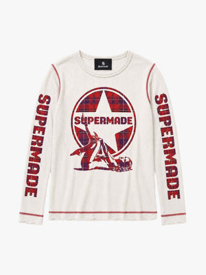 Girl Graphic Waffle Long Sleeve