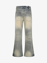 Vintage Washed Flare Jeans - 2625 