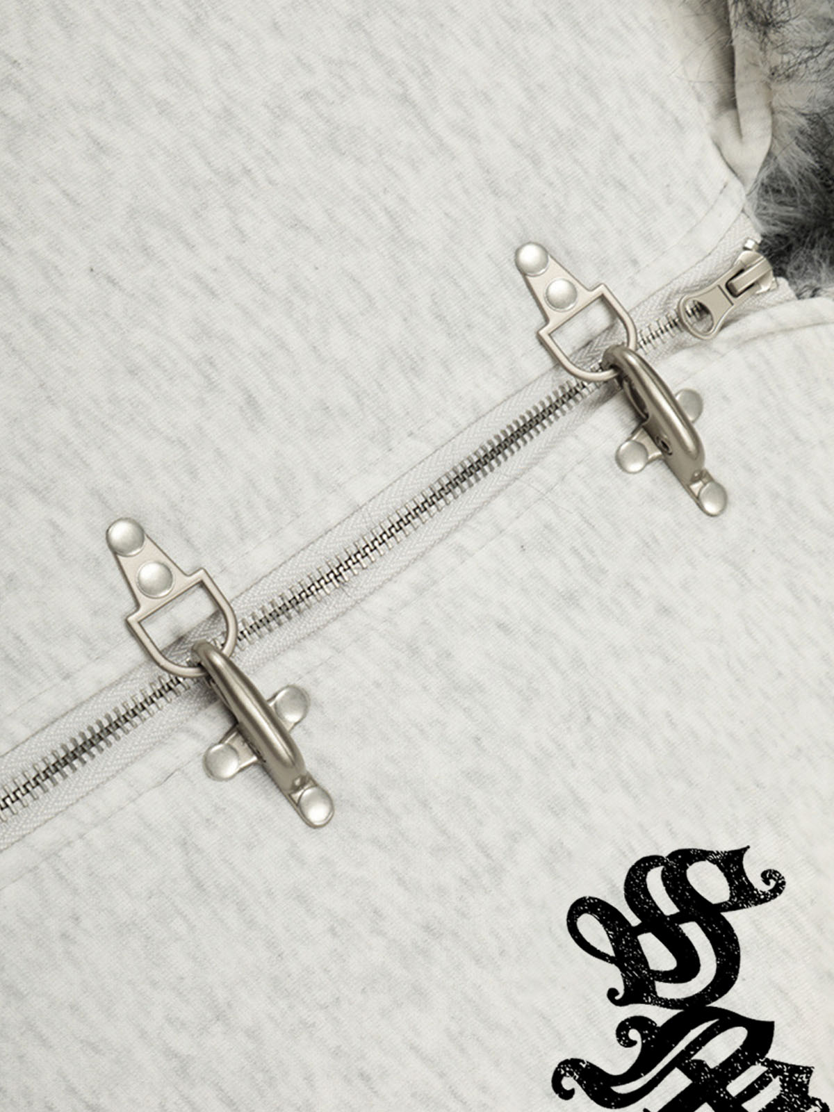 Stylish Graphic Hoodie with Faux Fur Trim for All-Season Wear 