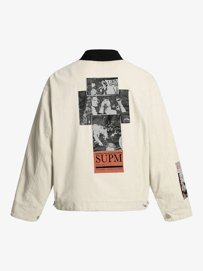 Street Washed Distressed Detroit Jacket 