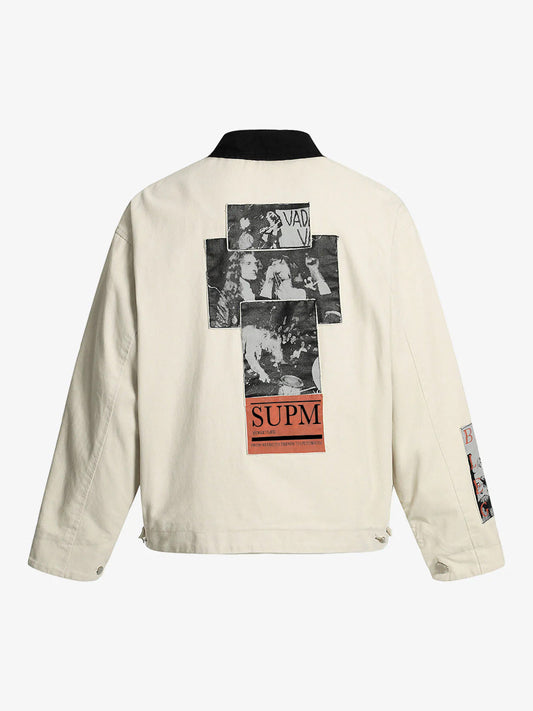 Street Washed Distressed Detroit Jacket 