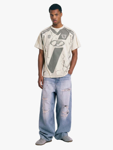 Supermade Trompe L'oeil Halftone Jersey Graphic T-Shirt 