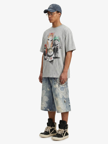 Punk Cats Graphic T-Shirt 