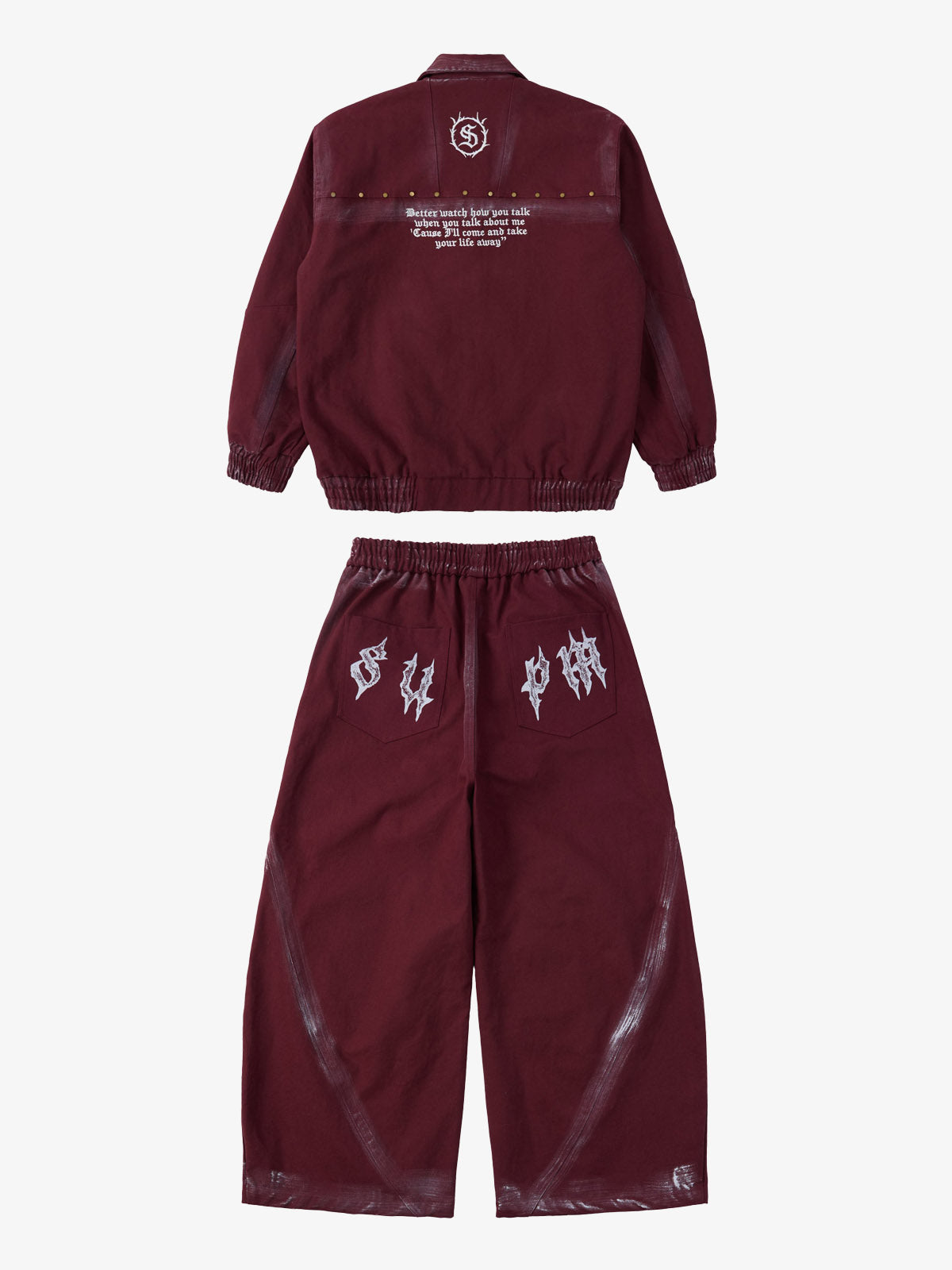 Supermade Logo Gothic Letter Print Set - 2592 