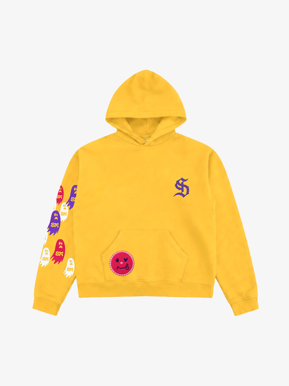 Gear Smiley bestickter Hoodie & Jogginghosen-Set