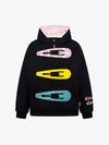 Detachable Hair Clip Decoration Zip Up Hoodie