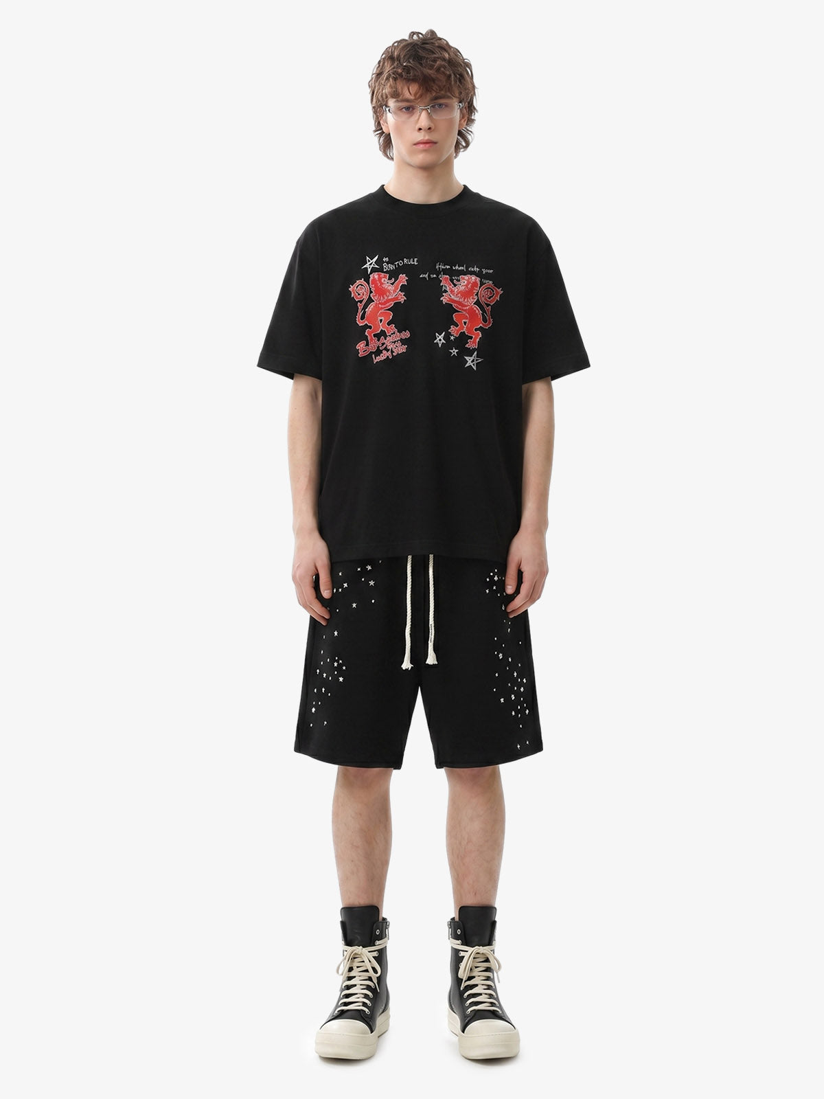 Studded Jersey Sweat Shorts - 2630 