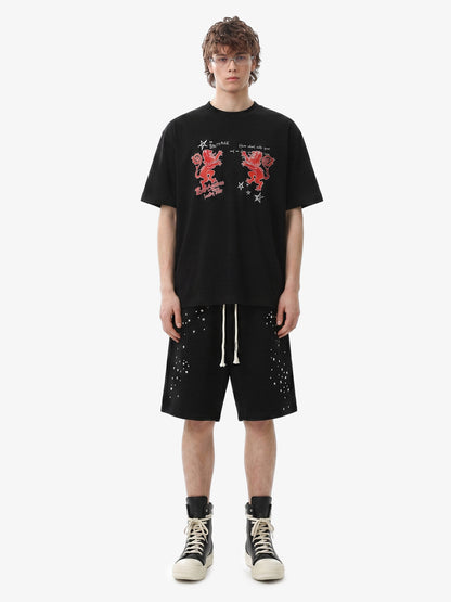 Studded Jersey Sweat Shorts - 2630 