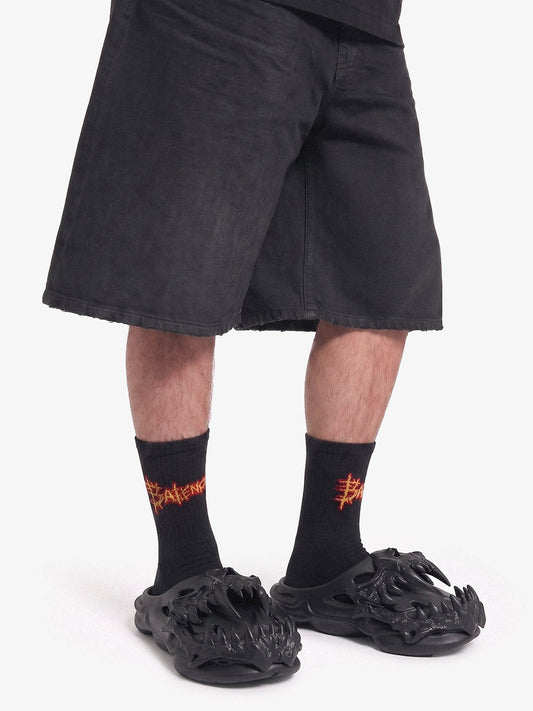 Skull Graphic Non-Slip Clogs