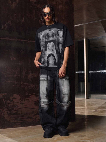 Drawstring Scimitar Jeans