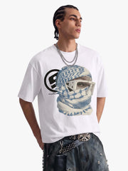 Masked Portrait Graphic T-Shirt 