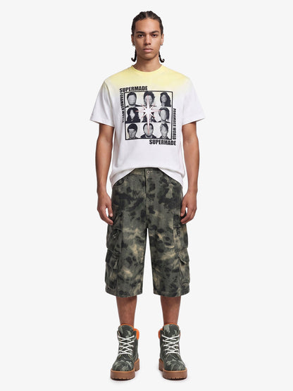 Camo-Print Baggy Cargo Jorts 