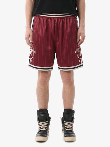 Star Crest Striped Soccer Shorts 