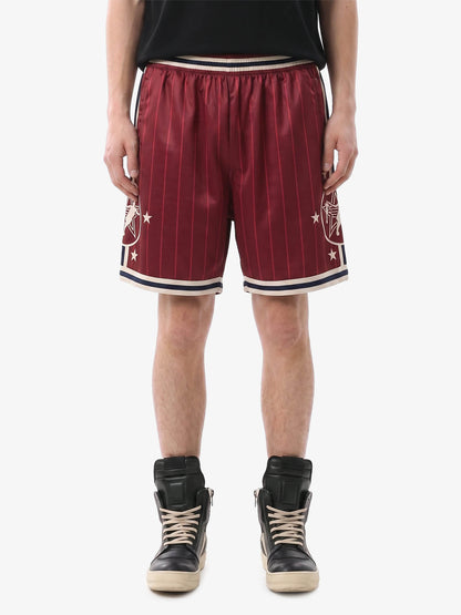 Star Crest Striped Soccer Shorts 