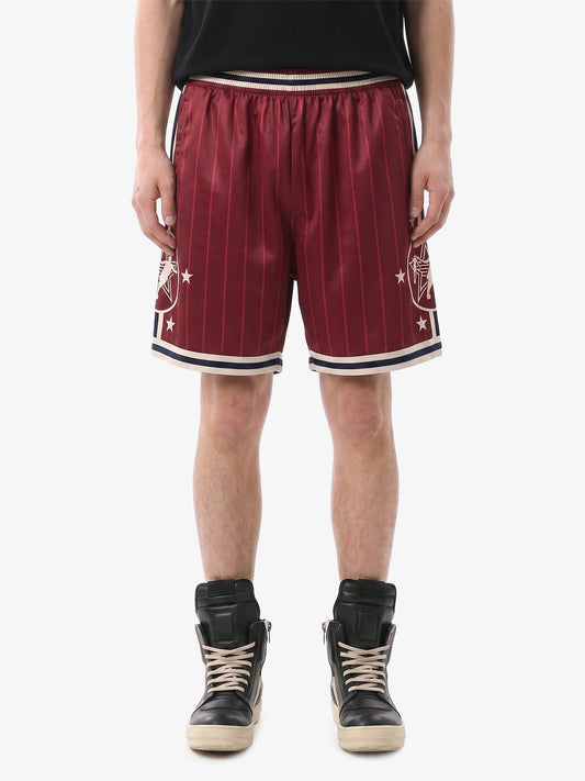 Star Crest Gestreifte Fußballshorts