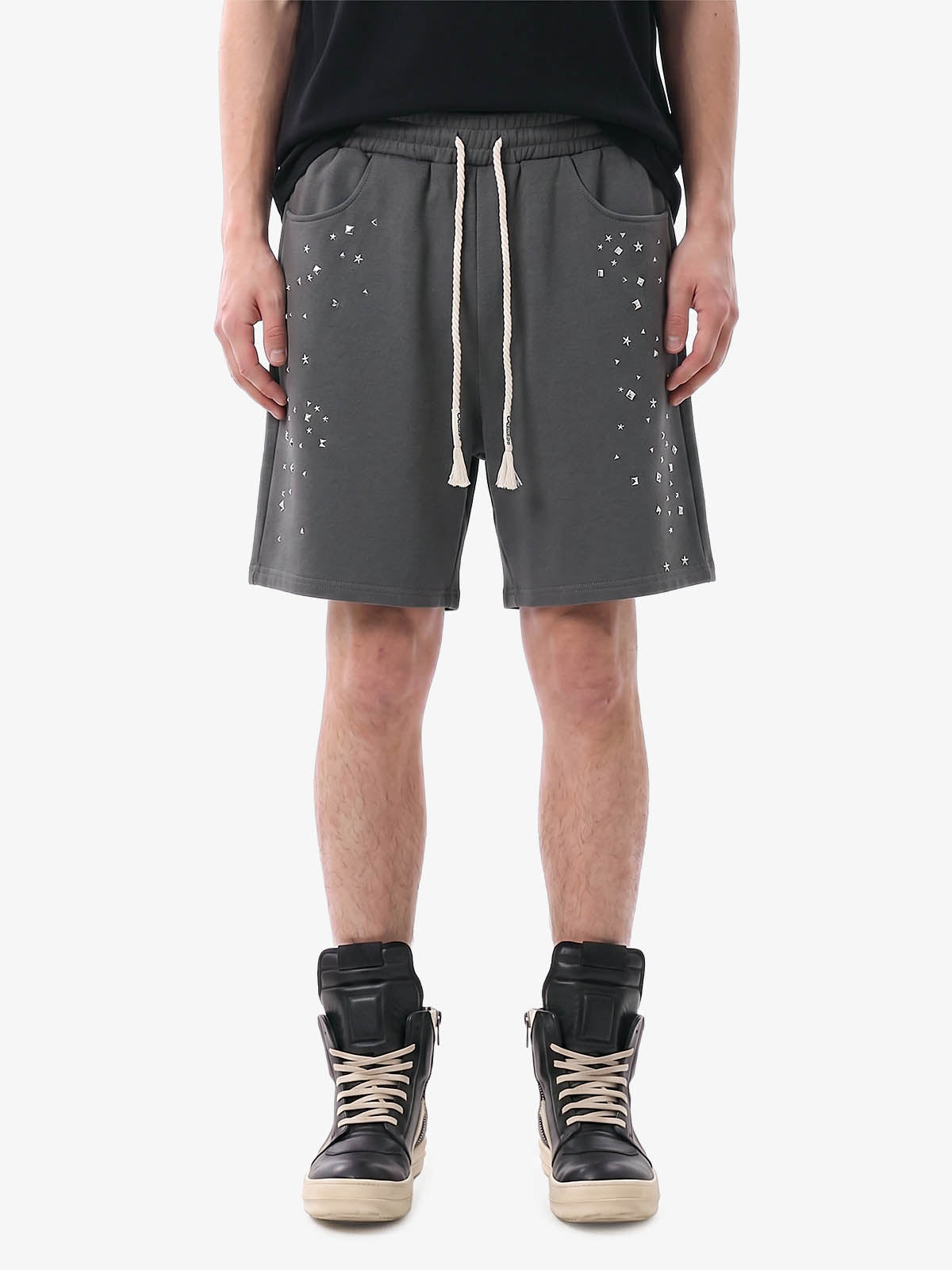 Studded Jersey Sweat Shorts - 2630 