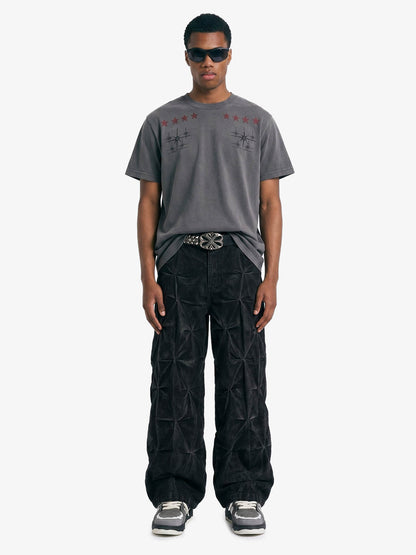 Cyber-Star Gothic Graphic T-Shirt 