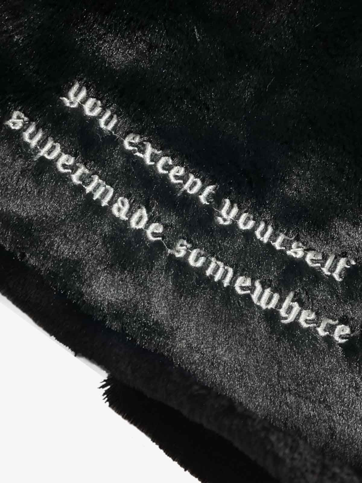 Thesupermade Street Letter Embroidered Fleece Jacket - 1838 