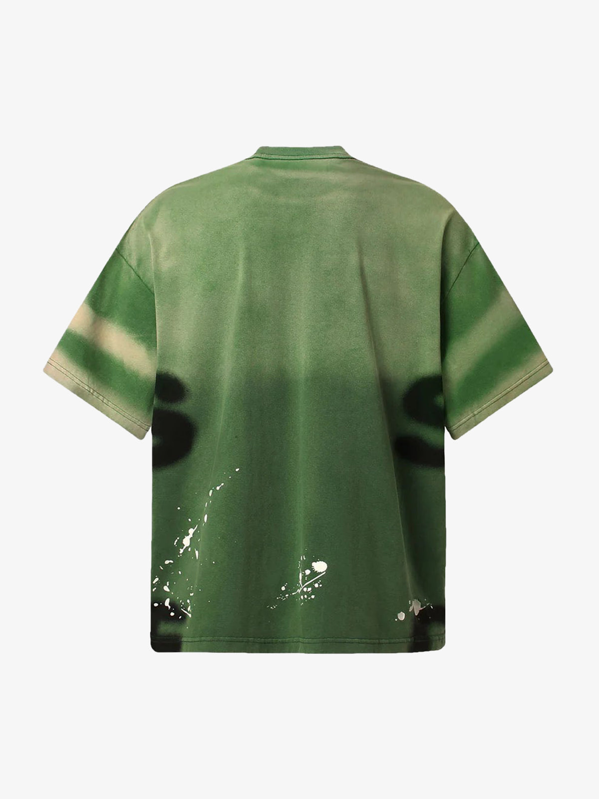 Ink Splash Letter Print T-shirt - 2414 