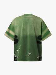 Ink Splash Letter Print T-shirt - 2414 