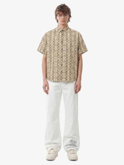 Snakeskin Stripe Short Sleeve Shirt 