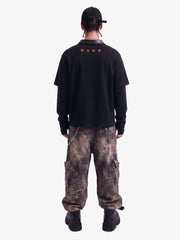 Motorcycle Style Lapel Polo Long Sleeve T-Shirt 