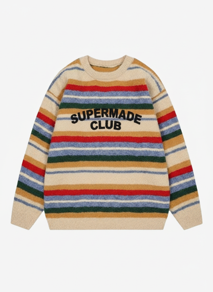 Thesupermade Vintage Striped Sweater - 2344 