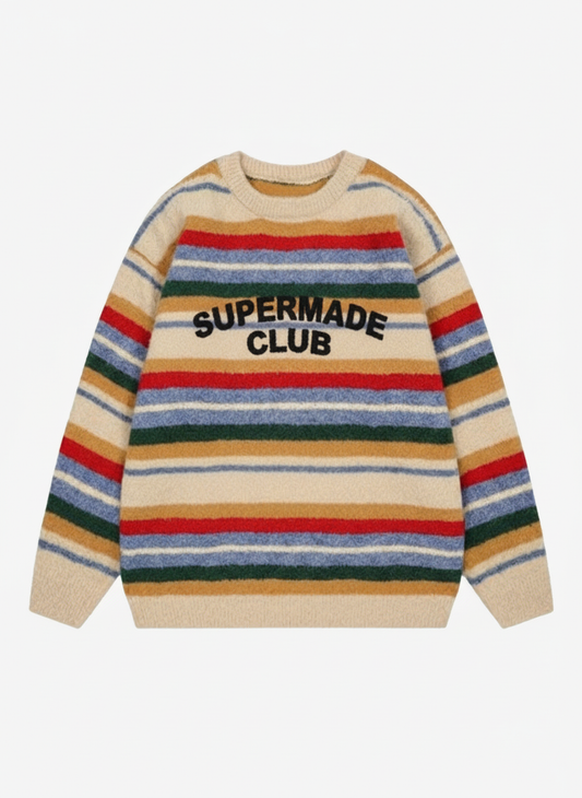 Thesupermade Vintage Striped Sweater - 2344 