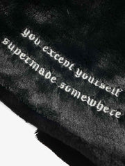 Thesupermade Street Letter Embroidered Fleece Jacket - 1838 