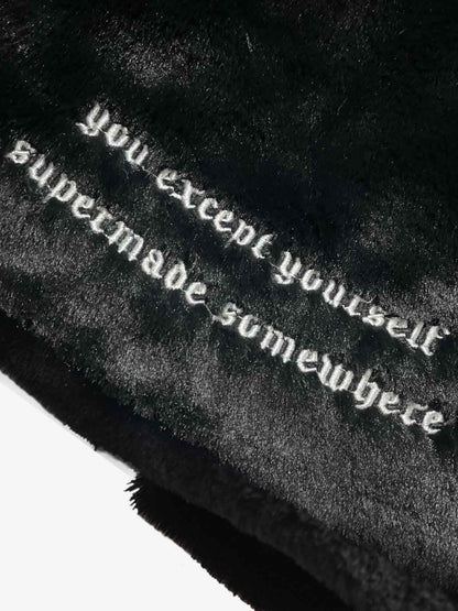 Thesupermade Street Letter Embroidered Fleece Jacket - 1838 