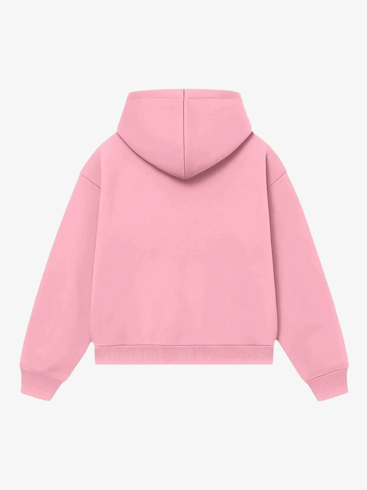 Letter Flocked Hooded Cardigan Sweatshirt