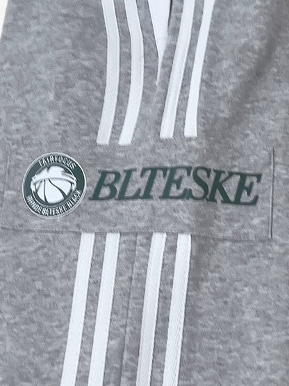 Retro Striped Double Waist Pants 