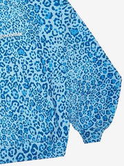 Leopard Print Zip-Up Hoodie