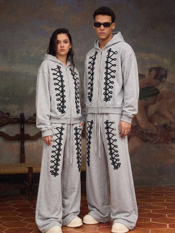 Napoleon Cord Embroidery Boxy Fit Set