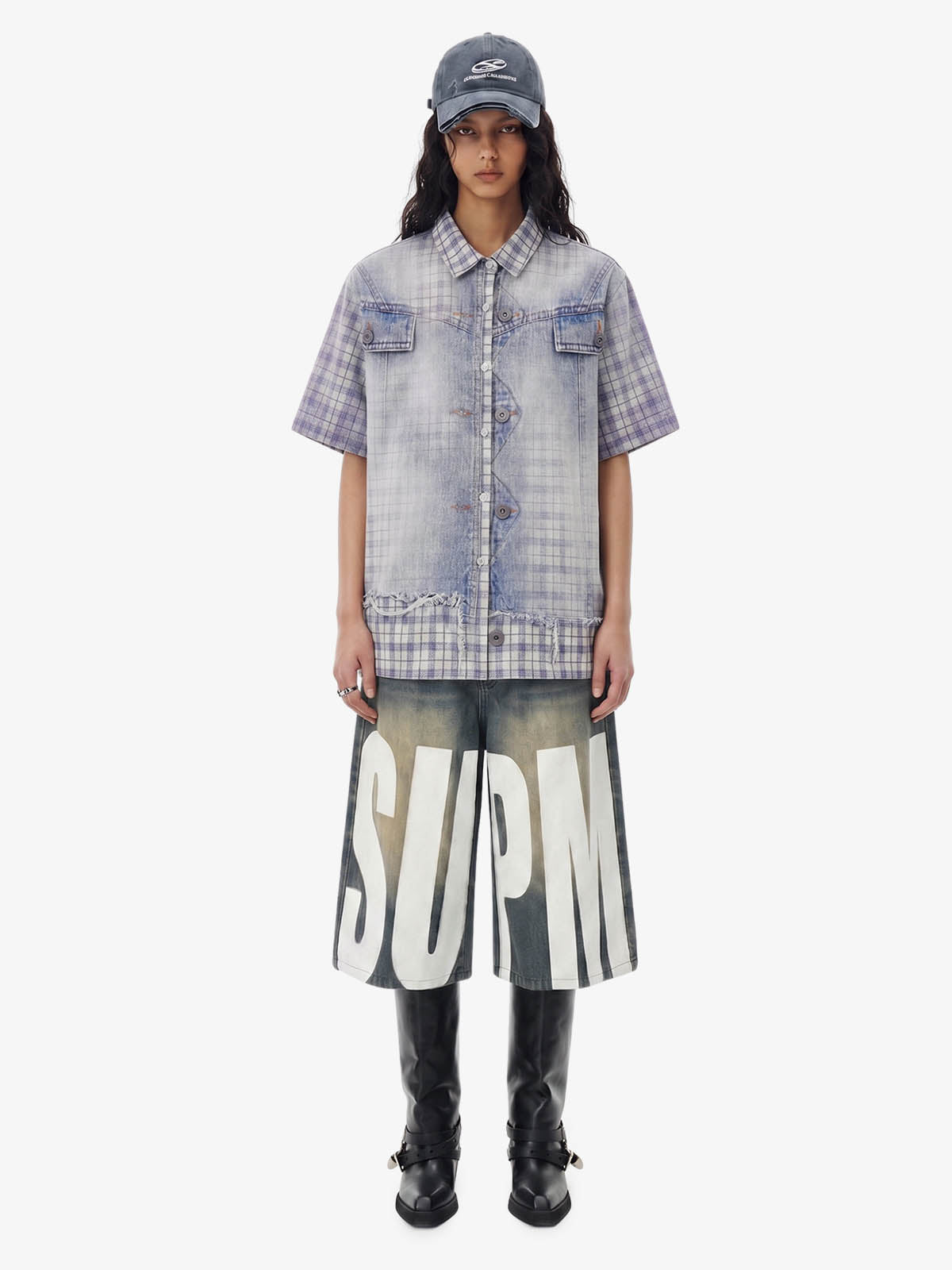 Vintage Washed Plaid Shirt 