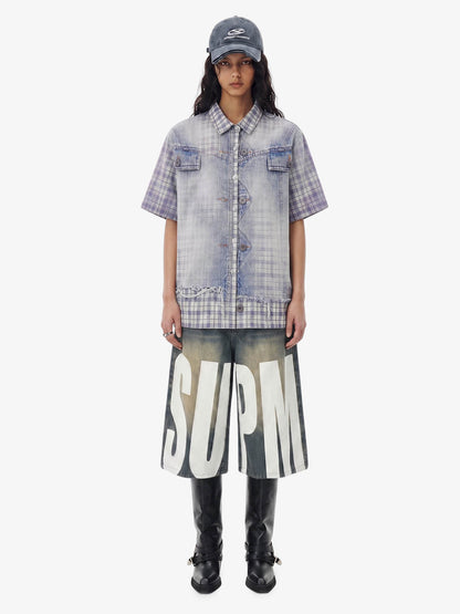 Vintage Washed Plaid Shirt 