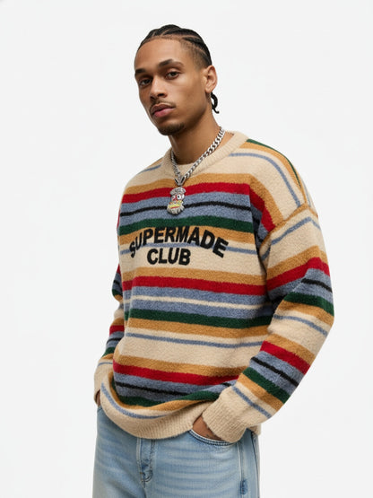 Thesupermade Vintage Striped Sweater - 2344 