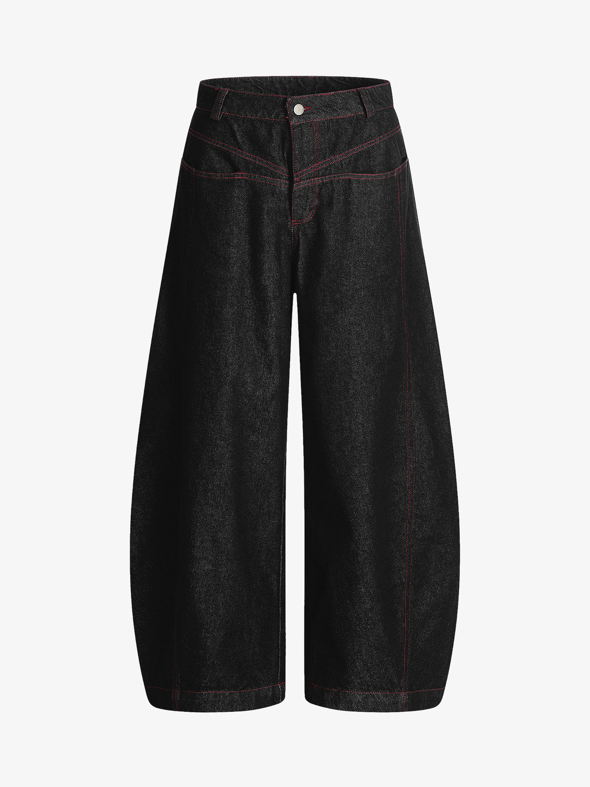 Street Culottes Stitching Barrel Jeans