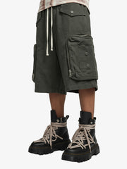 Heavy Tie Dye Multi Pockets Washed Shorts - 2088 