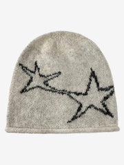 Star Pattern Knit Beanie 