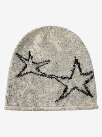 Star Pattern Knit Beanie 