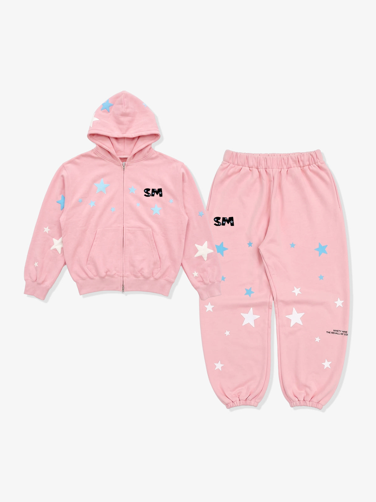 Star Foam Graphic Color Block Sweat Set