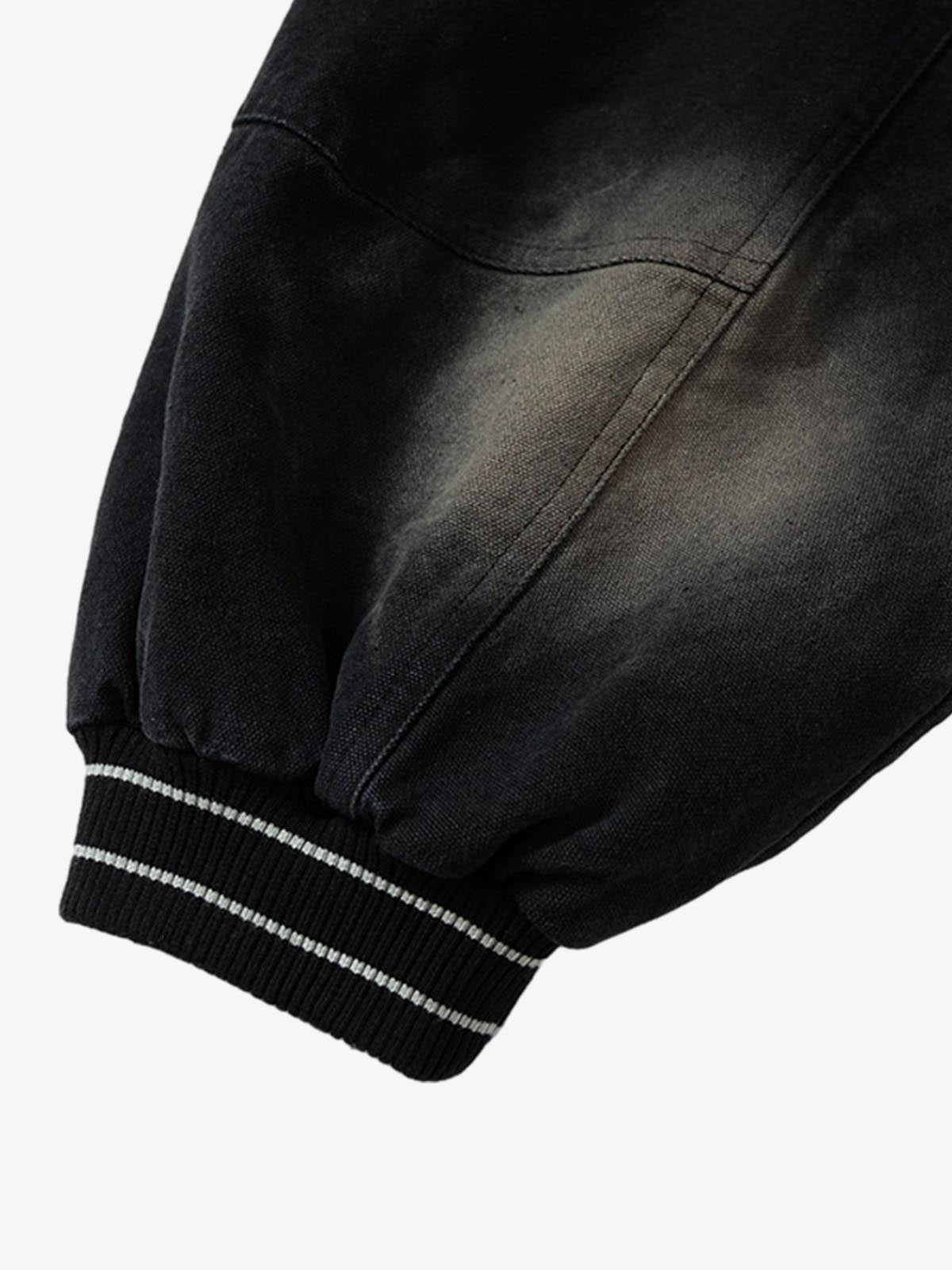 Thesupermade Gradient Bleached Technical Baseball Jacket 