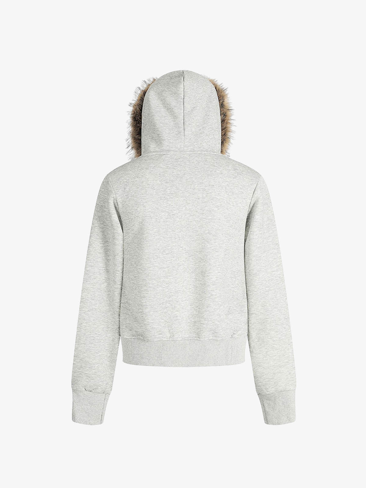 Stylish Faux Fur Hooded Sweatshirt for Winter and Casual Wear 