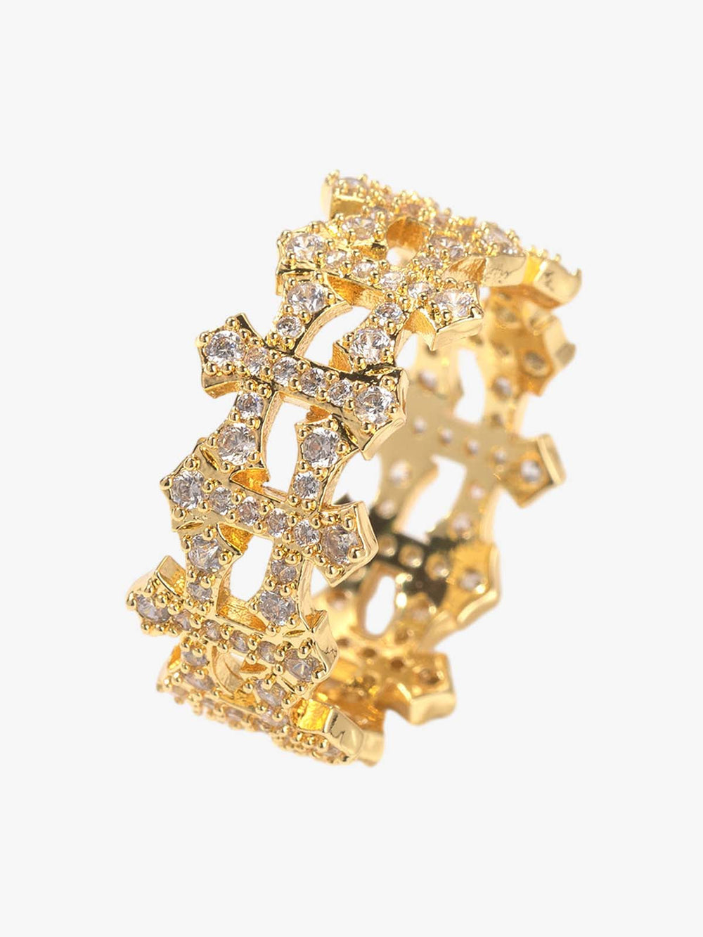 Hollow Cross Ring 