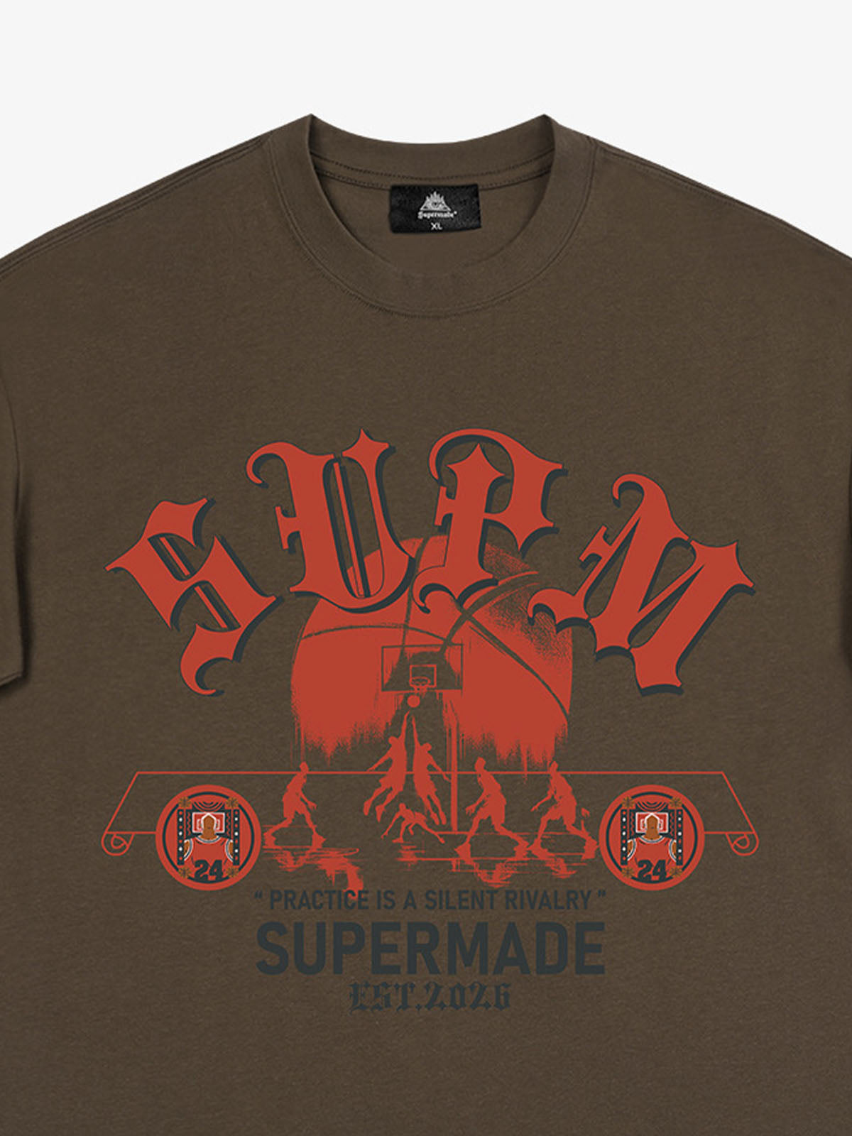 SUPM Slogan Graphic Retro Streetwear T-Shirt 